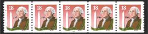 Sc 2149  18¢ Washington Bur Precancel, Low Gloss #3333 MNH VF