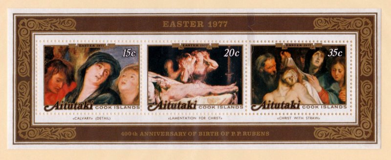 Aitutaki Souvenir Sheet #147a, MNH OG