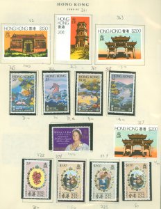 Hong Kong #361-407  Single (Complete Set)