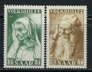 Saar B106-07 MH 1957 issues (an4174)