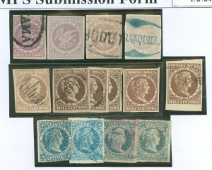 Colombia #73/73a/74/74a/74b/75 Used Single