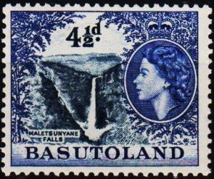 Basutoland. 1954 4 1/2d S.G.47 Mounted Mint