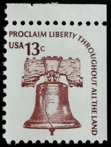 1975 13c Liberty Bell, Booklet Single Scott 1595 Mint F/VF NH