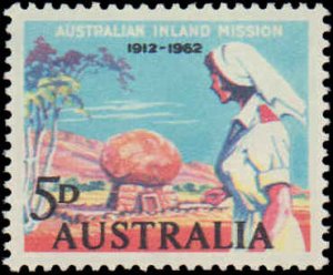 Australia #346, Complete Set, 1962, Nurses, Never Hinged