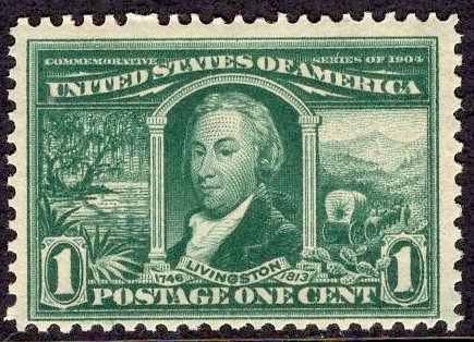 US Stamp Scott #323 Mint NH SCV $60. DEEP color.