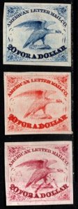 Vintage US Local Stamp American Letter Mail 20 for a Dollar Forgeries