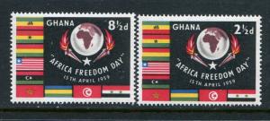 Ghana #46-7 MNH - Penny Auction