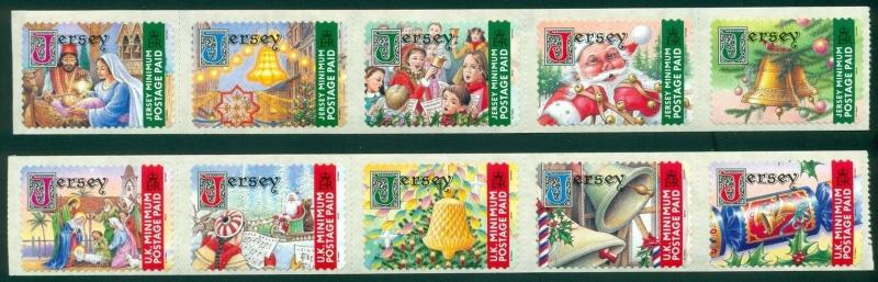 Jersey Scott #1011-1012 Self-Adhesive Christmas STRIPS CV$11+