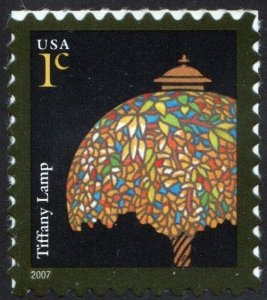 SC#3749 1¢ Tiffany Lamp Single (2007) SA