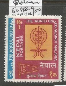 Nepal Malaria SG 148-9 MNH (3cun)