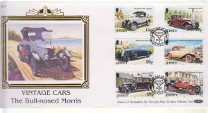 Jersey 1992 Vintage Cars on Benham Silk FDC