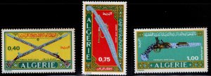 ALGERIA Scott 444-446 MNH** 18th century weapons set guns and a Saber