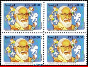 2467 BRAZIL 1994 ALBERT SABIN, AGAINST POLIO, MEDICAL, MI# 2577, BLOCK MNH