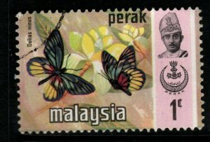 MALAYA PERAK SG172 1971 1c BUTTERFLIES FINE USED