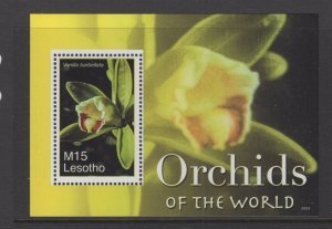 Lesotho  #1419  (2007 Orchids sheet) VFMNH CV $5.00