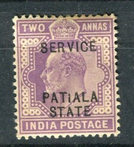 INDIA; PATIALA 1903-10 Ed VII SERVICE issue Mint hinged Shade of 2a. value