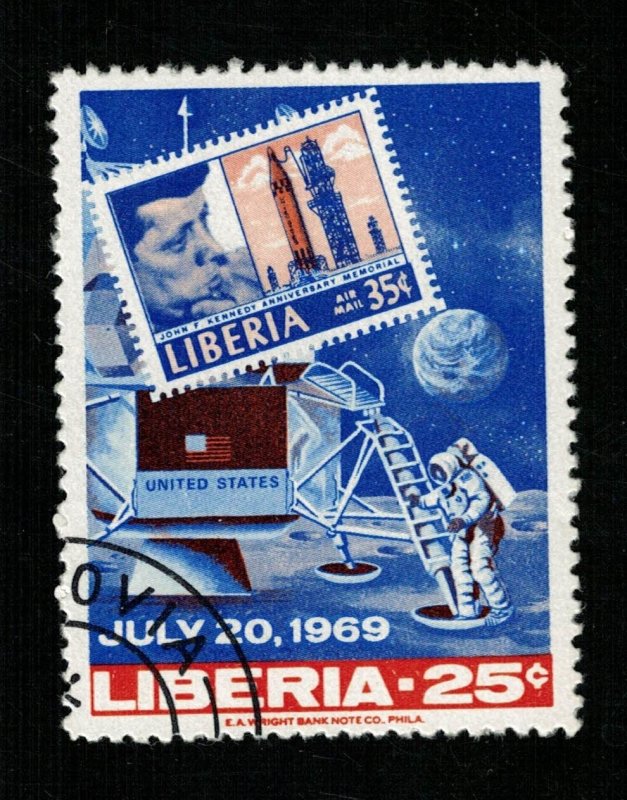 Space 1969 Liberia 25c  (TS-577)