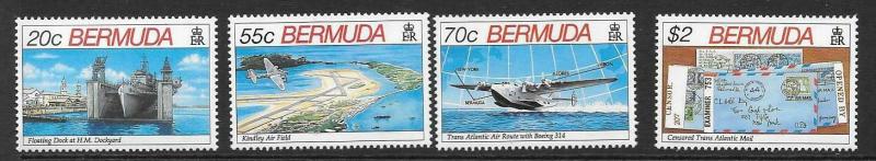 BERMUDA SG636/9 1991 50TH ANNIV OF SECOND WORLD WAR MNH