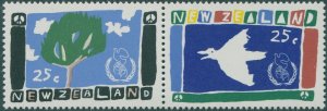 New Zealand 1986 SG1393-1394 Year of Peace set MNH