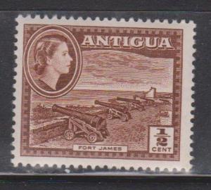 ANTIGUA Scott # 107 MH - QEII & Fort James