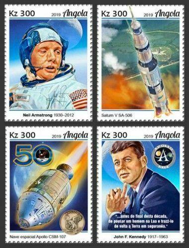 Z08 ANG190107a ANGOLA 2019 Apollo 11 MNH ** Postfrisch