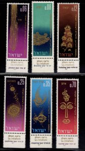 ISRAEL Scott 298-303 MNH** Stamp  set with tabs MNH**