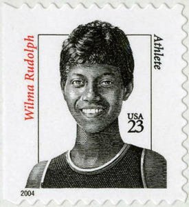 2004 23c Wilma Rudolph, self-adhesive, booklet single Scott 3436 Mint F/VF NH