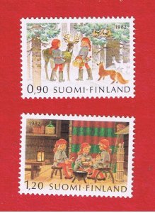 Finland  #673-674  MNH OG  Christmas  Free S/H