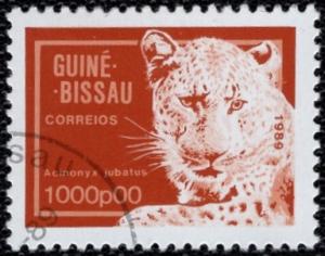 Guinea-Bissau 863 - Cto - 1000p Cheetah (1989) (cv $1.25)