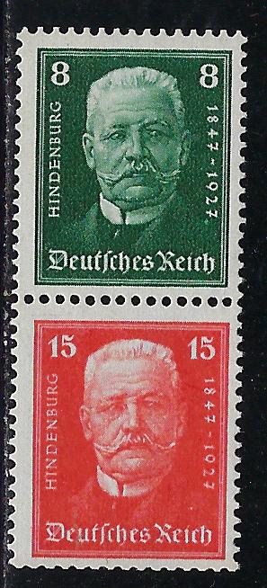 Germany Scott # B19, B20, mint nh, se-tenant, Mi# S36, exp. h/s