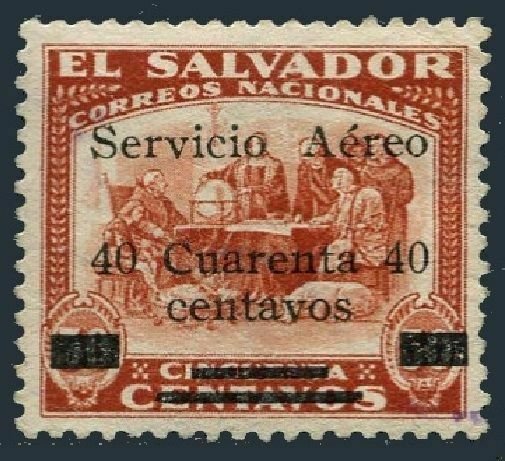 Salvador C5,MNH.Michel 444. Air Post 1929.Columbus at La Rabida.