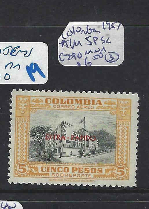 COLOMBIA   (PP2302B)  1957 A/M  SC C290  MNH