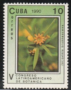 1990 Caribbean Stamps Botanical Congress Jacquinia brunnescens  MNH