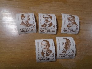 Argentina  #  774-78  MNH