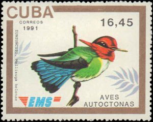 Cuba #3328-3334, Complete Set(7), 1991, Birds, Never Hinged