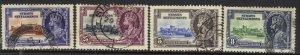 Straits Settlements 1935 KGV Set Silver Jubilee used SG 256 - 259 ( K1177 )