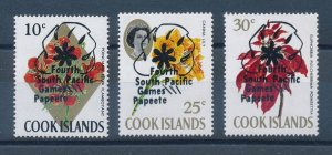 [114302] Cook Islands 1971 Flora flowers OVP South Pacific Games  MNH