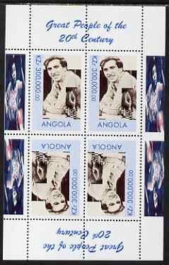 Angola 1999 Great People of the 20th Century - Bobby Fisc...