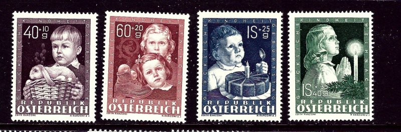 Austria B260-63 MH 1949 Children set