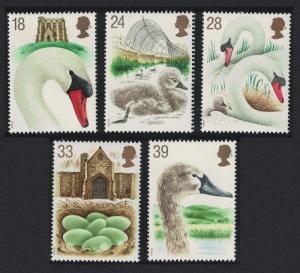 Great Britain Swans Birds Abbotsbury Swannery 5v SG#1639-1643 SC#1473-1477