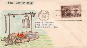 Scout FDC cachets 1950 Scott 995  Levy 50FD-UNLISTED A. O. King #J091