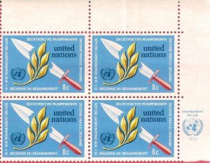 1973 United Nations NY Disarmament Decade  SC# 234  Mint