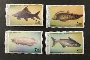 THAILAND #1165-1168, 1986 set of 4 VF MNH. Fish. CV $3.70. (BJS)