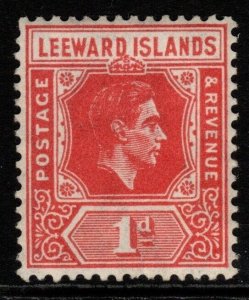 LEEWARD ISLANDS SG99 1940 1d SCARLET DIE B MTD MINT