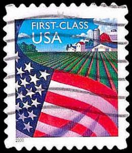 # 3449 USED FLAG OVER FARM