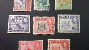 Fiji 1938-1955 Scott# 117//131B (See Photos) MNH VF-XF