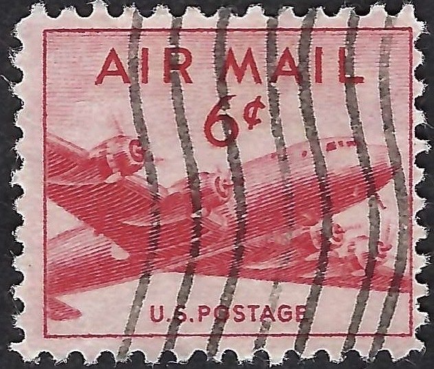 United States #C39 6¢ DC-4 Skymaster (1949). Used.