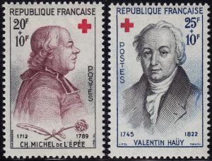 France - 1959 - Scott #B337-38 - MNH - Red Cross