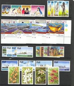 Fiji Scott 801 // 852 Mint NH ( 8 sets)  - Catalog Value $67.05