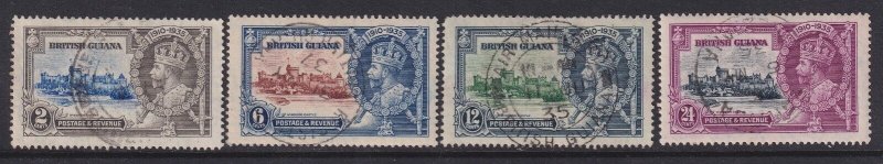 British Guiana, Scott 223-226 (SG 301-304), used